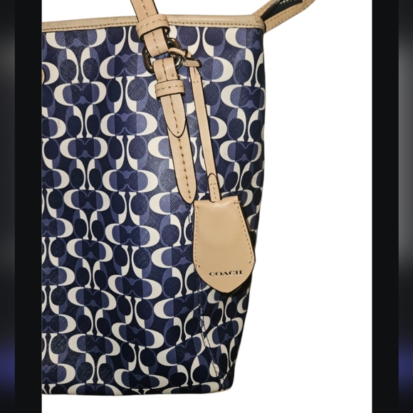 Coach Peyton Dream Blue Large Tote - Picture 2 of 10